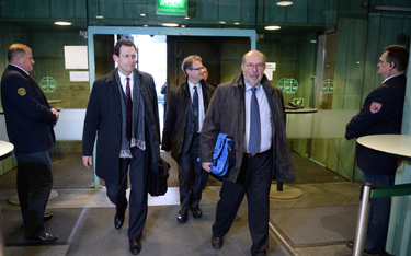 W lutym członkowie delegaci Komisji Weneckiej (od lewej) Christoph Grabenwarter i Schnutz Rudolf Due