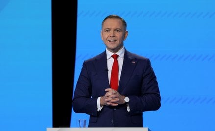 Karol Nawrocki na debacie z Rafałem Trzaskowskim przed II turą wyborów prezydenckich