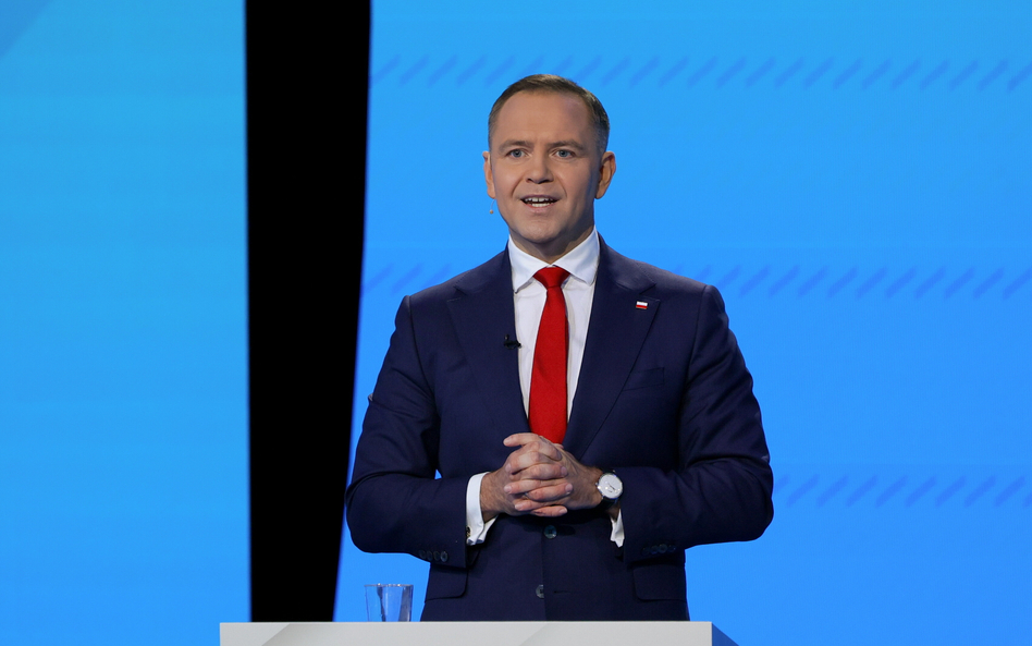 Karol Nawrocki na debacie z Rafałem Trzaskowskim przed II turą wyborów prezydenckich