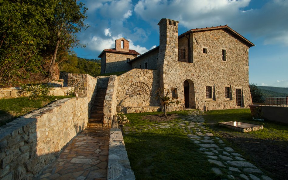 Hotel powstał w zabudowaniach średniowiecznej włoskiej pustelni.