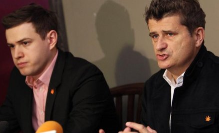 Michał Kabaciński i Janusz Palikot