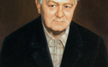Gustaw Herling-Grudziński. A. Głuszczenko (olej, płótno), 2004, własność Muzeum Narodowego w Kielcac