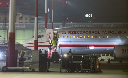 Jeden z samolotów, którym - z Bliskiego Wschodu - ewakuowano Polaków