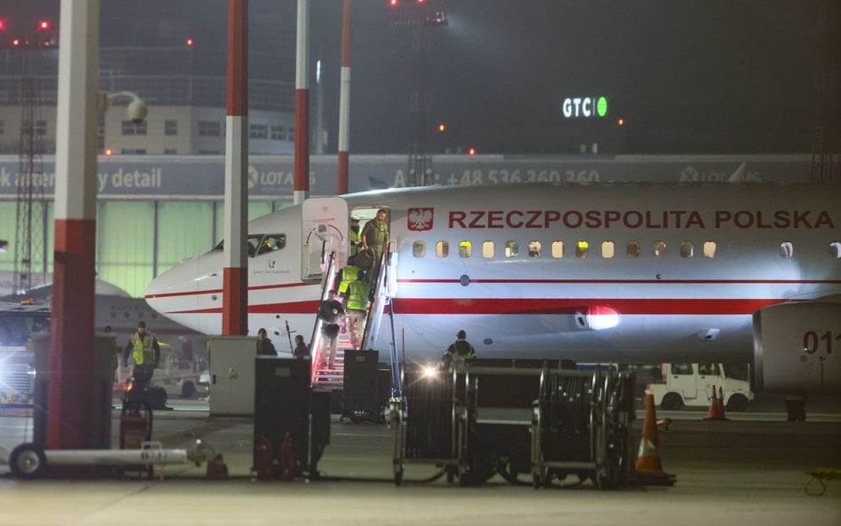 Jeden z samolotów, którym - z Bliskiego Wschodu - ewakuowano Polaków