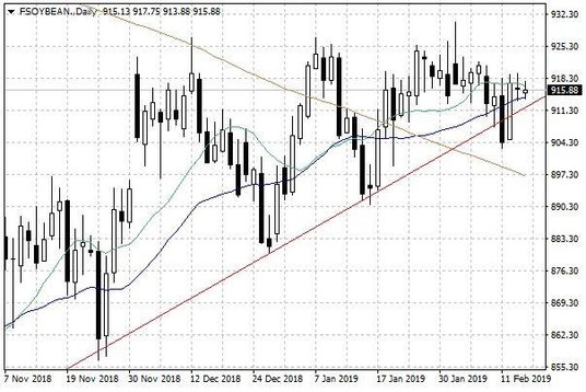 Notowania soi w USA – dane dzienne