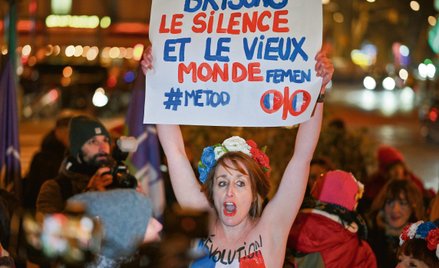 Jedna z wielu odsłon #MeToo. Podczas paryskiego protestu przeciwko m.in. przemocy seksualnej działac