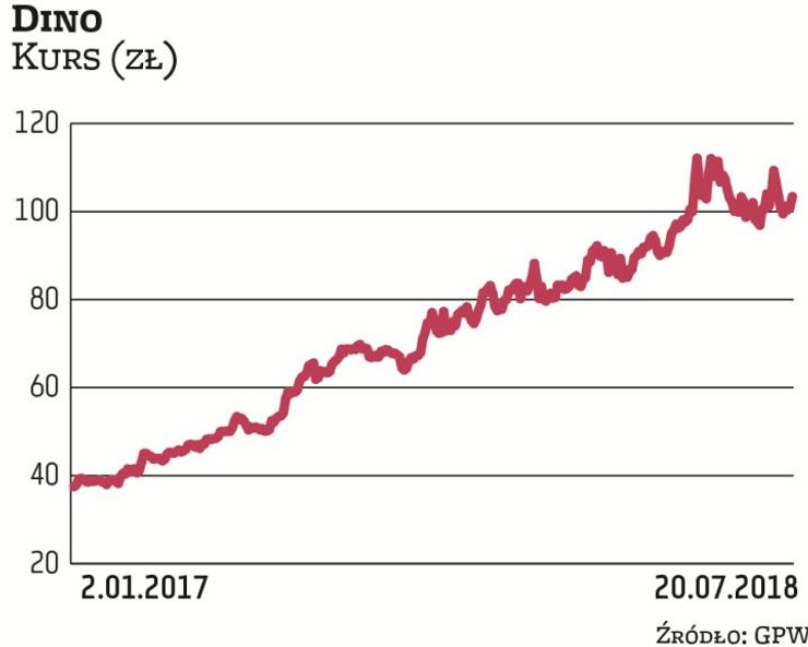 Akcjonariusze Dino mają powody do zadowolenia: handlowa spółka w ubiegłorocznej ofercie publicznej s