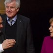 Lider SPD Martin Schulz i kanclerz Angela Merkel