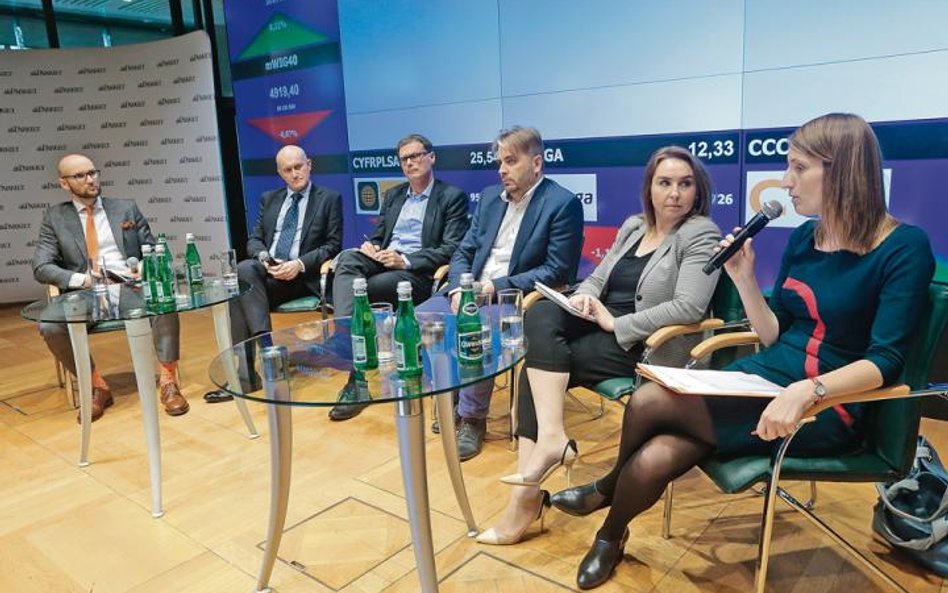 Uczestnicy debaty „Emerytura jest bliżej, niż myślisz". Od prawej: Iga Magda, Małgorzata Rusewicz, G