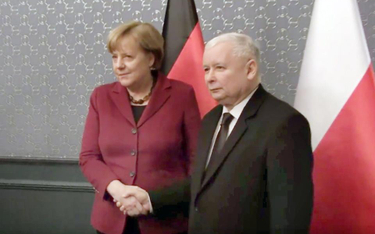 Warszawa, 7 lutego 2017 r. Spotkanie Angeli Merkel i Jarosława Kaczyńskiego. W tamtych czasach kancl