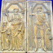 Stylichon, po prawej, z żoną Sereną i synem Eucheriusem