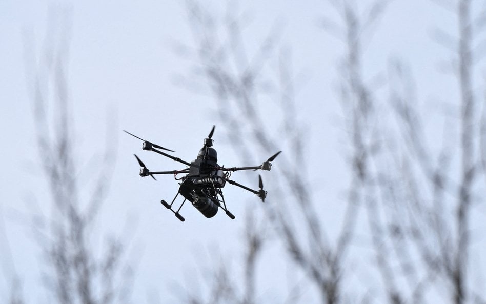 Ciężki dron uderzeniowy 422. Pułku Systemów Bezzałogowych Sił Zbrojnych Ukrainy. Zdjęcie ilustracyjn