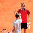Rosyjscy tenisiści Daniił Miedwiediew i Karen Chaczanow podczas turnieju w Monte Carlo.