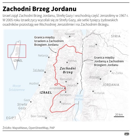 Beniamin Netanjahu chce utrzymania kontroli Izraela nad okupowanymi terenami na zachód od rzeki Jord