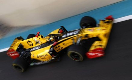 Robert Kubica na torze w Abu Zabi