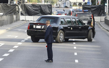 Szczyt NATO w 2016 roku. Na zdjęciu limuzyna prezydenta Baracka Obamy