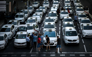 Strajk taksówkarzy w Madrycie