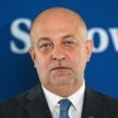 Nowy członek Krajowej Rady Sądownictwa sędzia dr Łukasz Piebiak podczas konferencji prasowej w siedz