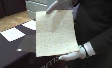 Rękopis nieznanego poematu Churchilla na aukcji