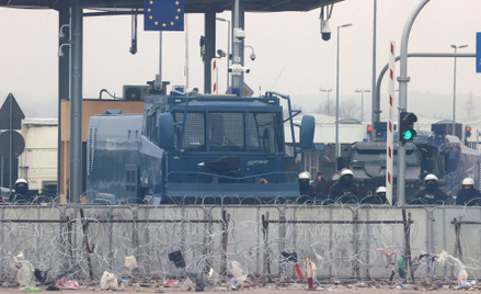 Policja na granicy Polski z Białorusią