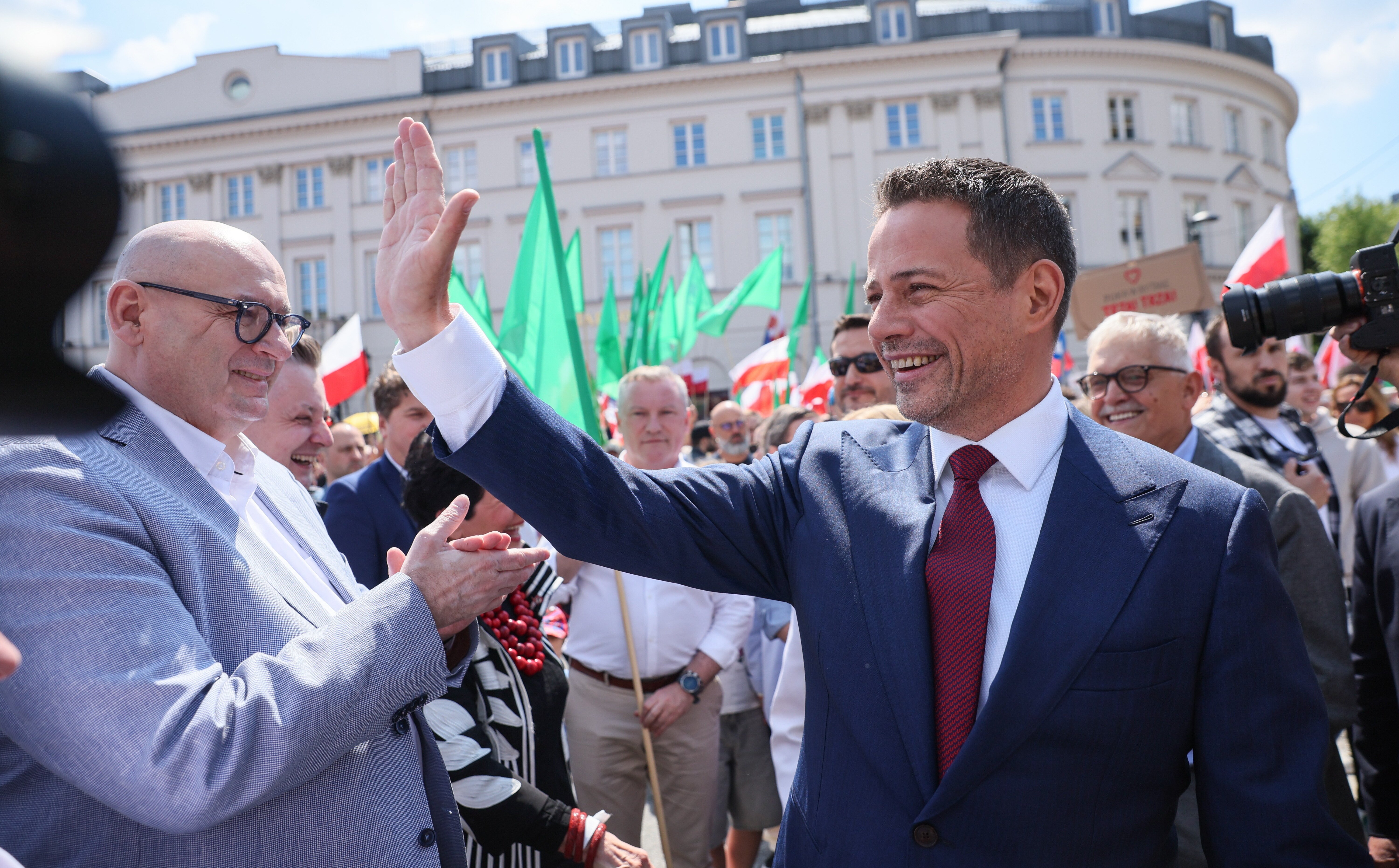 Rafał Trzaskowski na Wielkim Marszu Patriotów: Polska wygra, gdy będziemy zdolni do rozmowy
