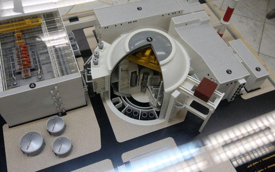 Miniatura irańskiej elektrowni atomowej w Buszerze