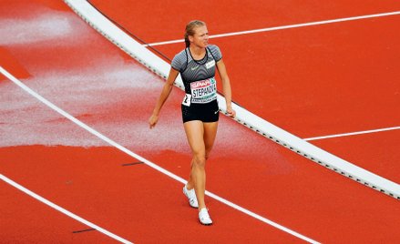 Julia Stiepanowa jako jedyna Rosjanka wystartowała pod neutralną flagą w mistrzostwach Europy w Amst