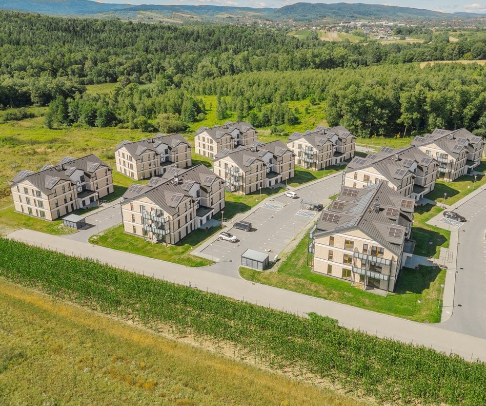 Osiedle Na Wzgórzach w Zawadzie pod Krakowem. Można tam kupić mieszkania spełniające kryteria „Rodzi