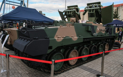 Koncepcja przyszłego niszczyciela czołgów na podwoziu K-9, zastosowanym w armatohaubicach Krab. Fot.