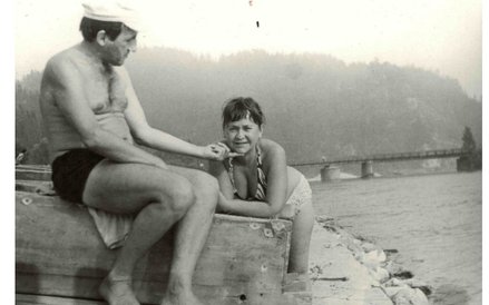 Maria i Tadeusz na wakacjach w Niedzicy, lata 60.