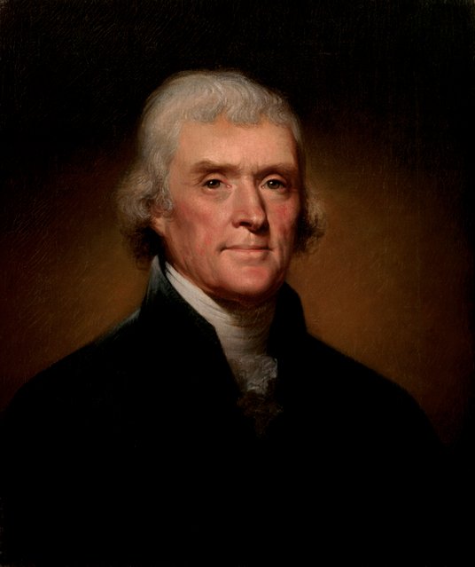 Thomas Jefferson (1743–1824) – trzeci prezydent USA (1801–1809), jeden z autorów Deklaracji Niepodle