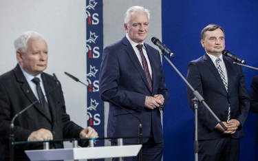 Jarosław Kaczyński, Jaroslaw Gowin i Zbigniew Ziobro