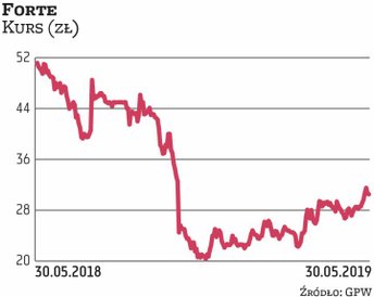 Forte zaskoczyło wyraźną poprawą rentowności. Marża EBITDA wzrosła w I kwartale br. do 12 proc. z 7,