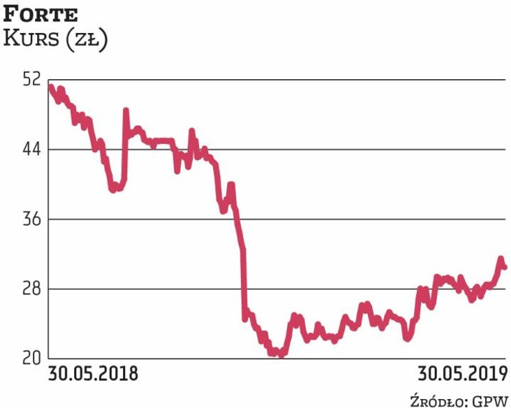 Forte zaskoczyło wyraźną poprawą rentowności. Marża EBITDA wzrosła w I kwartale br. do 12 proc. z 7,
