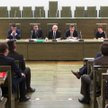 Na zdjęciu od lewej: Łukasz Chojniak, adwokat, Igor Tuleja, sędzia, Jarosław Polanowski, prokurator,