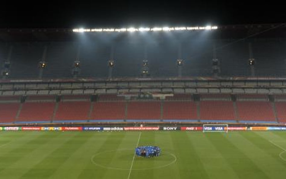 Gdy stadion pustoszeje dziennikarze jeszcze pracują