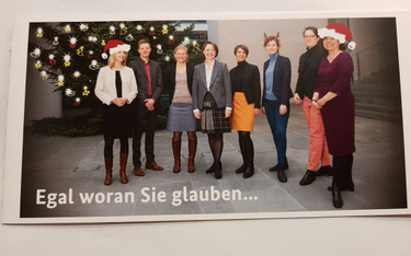 Niemcy: Świąteczna kartka bez Bożego Narodzenia. Krytyka pełnomocniczki Merkel