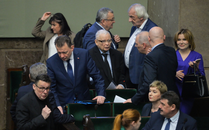Politycy podczas głosowań w Sejmie