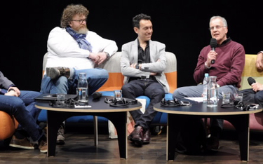 Fot. Bartek Syta. Panel Kulisy rewolucji, od lewej: Michał Oleszczyk, Vincent Lannoo, Francesco Capu