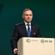 Prezydent RP Andrzej Duda przemawia na szczycie klimatycznym COP28 w Dubaju w Zjednoczonych Emiratac
