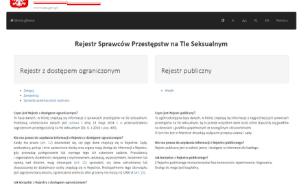 RPO: rejestr pedofilów wymaga zmian