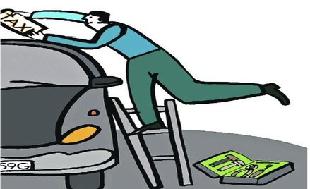 Z licencją za kierownicą taksówki