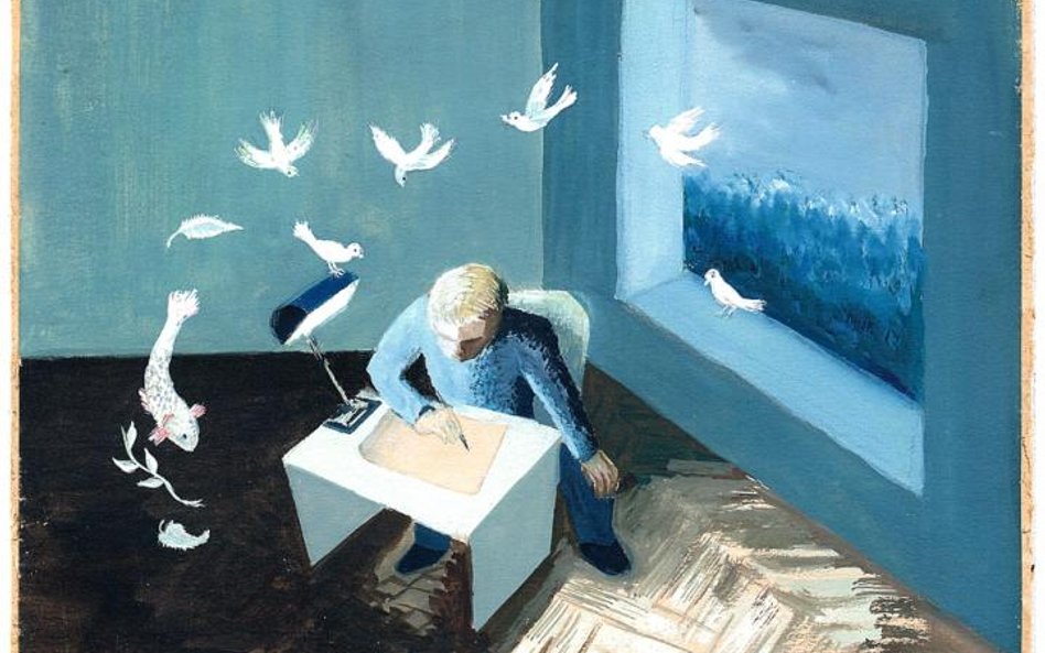 „Poeta” – akwarela Krzysztofa Kamila Baczyńskiego