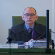 Sędzia Przemysław Radzik na sali Sądu Apelacyjnego w Warszawie