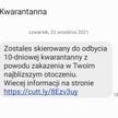 SMS od oszustów o rzekomym skierowaniu na kwarantannę