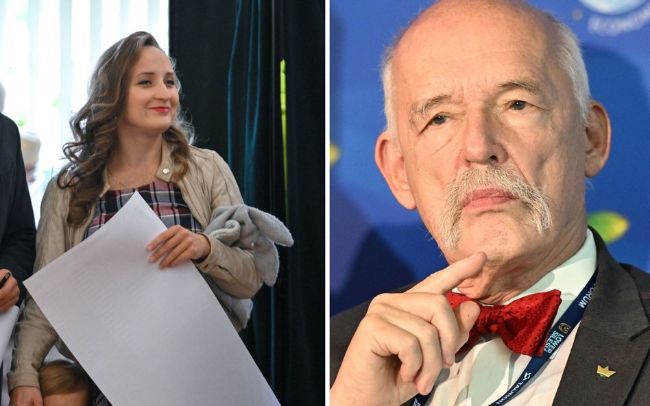 Karina Bosak i Janusz Korwin-Mikke