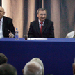 Kazimierz Chrzanowski (w środku) stoczył w Krakowie zwycięską batalię z prof. Joanną Senyszyn (z pra