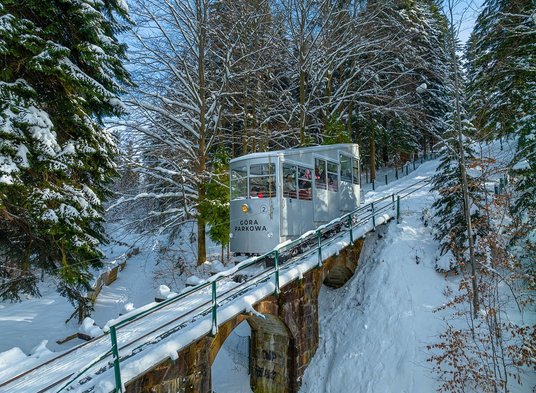 Zabytkowa kolejka na Górę Parkową