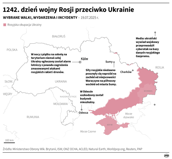 Amerykański Instytut Studiów nad Wojną (ISW) podał w najnowszym raporcie, że siły rosyjskie posunęły