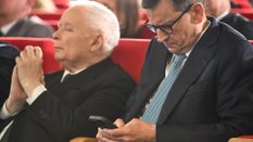 Jarosław Kaczyński  i Mateusz Morawiecki  podczas debaty "Myśląc Polska - Alternatywa 2.0 - Samorząd